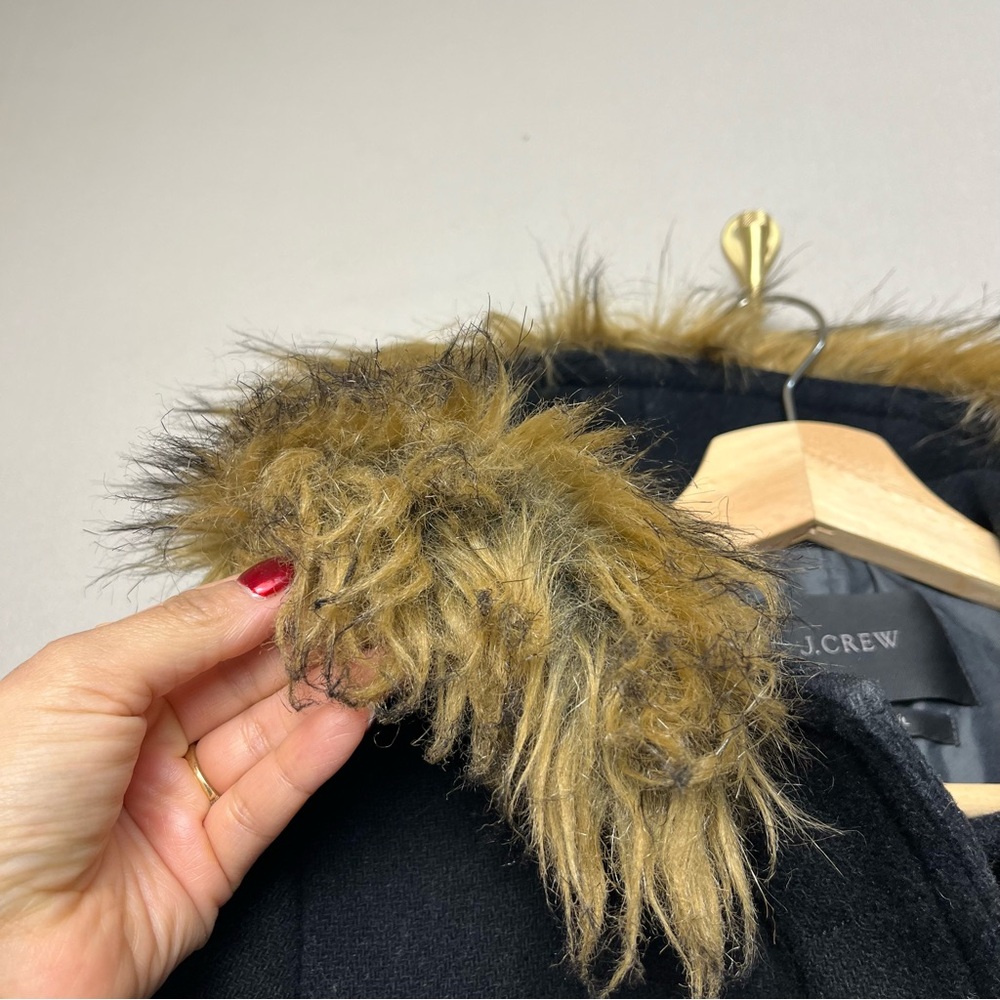 J.Crew Plus Chateau Parka black
Stadium Cloth Nello Gori wool blend Coat Size‎ 6 - Picture 5 of 15